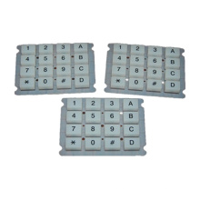 custom-design transparent silicone rubber keypad